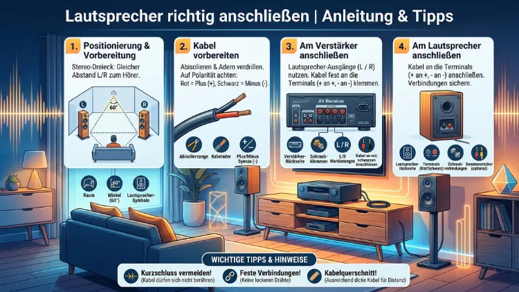 Lautsprecher richtig anschließen | Anleitung & Tipps