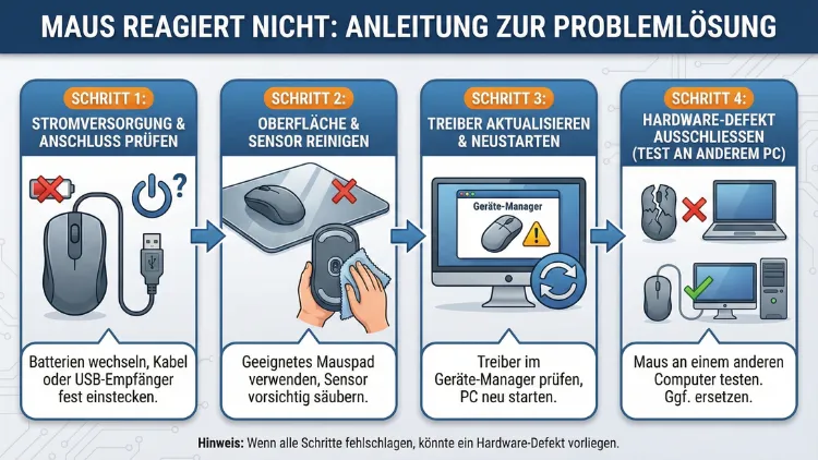 Maus reagiert nicht: Anleitung zur Problemlösung