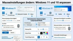 Mauseinstellungen ändern: Windows 11 und 10 anpassen