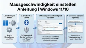 Mausgeschwindigkeit einstellen Anleitung | Windows 11/10