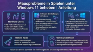 Mausprobleme in Spielen unter Windows 11 beheben | Anleitung