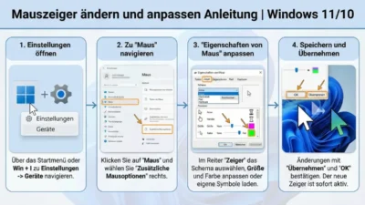 Mauszeiger ändern und anpassen Anleitung | Windows 11/10