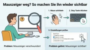 Mauszeiger weg? So machen Sie ihn wieder sichtbar
