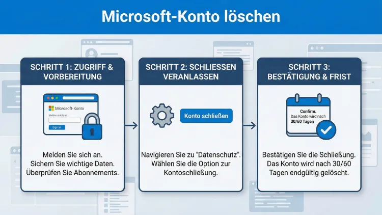 Microsoft-Konto löschen – so geht’s Schritt für Schritt