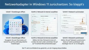 Netzwerkadapter in Windows 11 zurücksetzen: So klappt’s