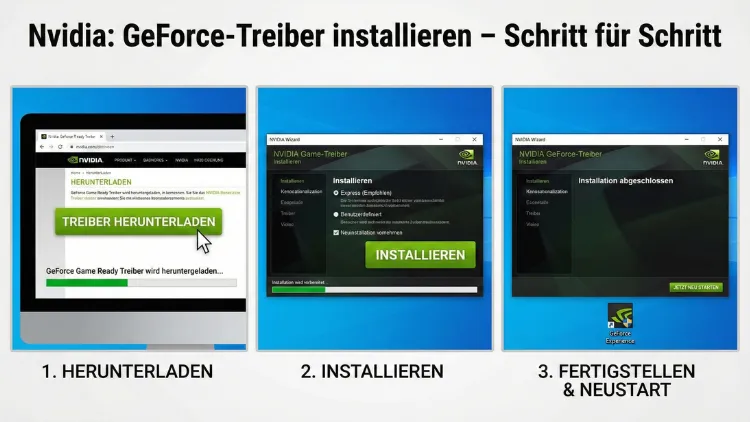 Nvidia: GeForce-Treiber installieren – Schritt für Schritt