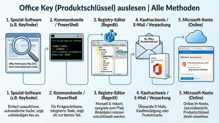 Office Key (Produktschlüssel) auslesen | Alle Methoden