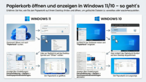 Papierkorb öffnen und anzeigen in Windows 11/10 – so geht’s