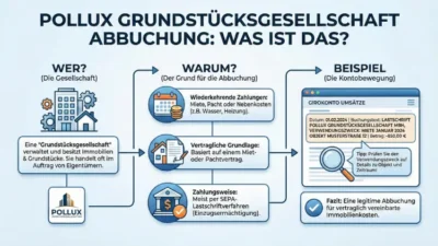 Pollux Grundstücksgesellschaft Abbuchung: Was ist das?