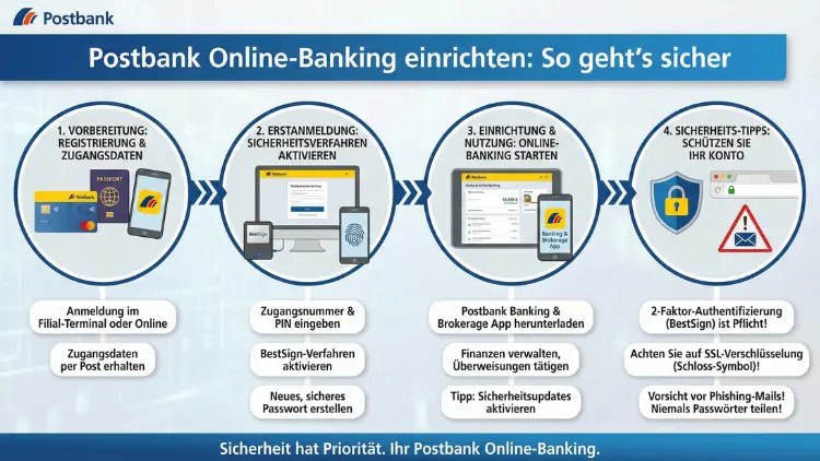 Postbank Online-Banking einrichten: So geht’s sicher