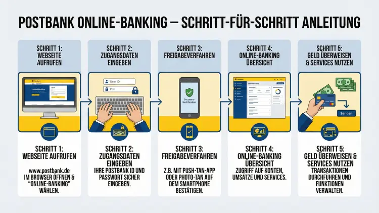 Postbank Online-Banking – so geht’s Schritt für Schritt