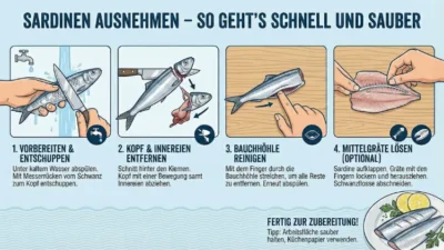 Sardinen ausnehmen – so geht’s schnell und sauber