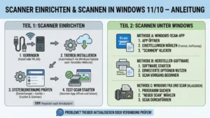Scanner einrichten und scannen in Windows 11/10 – Anleitung