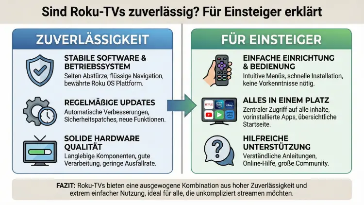 Sind Roku‑TVs zuverlässig? Für Einsteiger erklärt