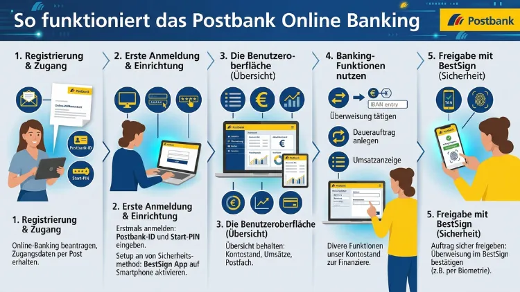 So funktioniert das Postbank Online Banking