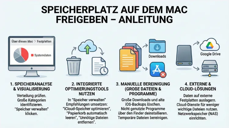 Speicherplatz auf dem Mac freigeben – Anleitung