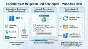 Speicherplatz freigeben und bereinigen – Windows 11/10