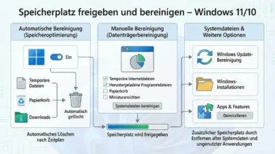 Speicherplatz freigeben und bereinigen – Windows 11/10