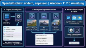 Sperrbildschirm ändern, anpassen | Windows 11/10 Anleitung
