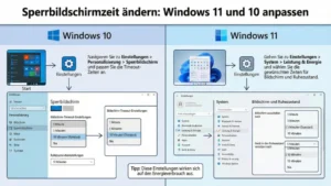Sperrbildschirmzeit ändern: Windows 11 und 10 anpassen