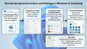Standardprogramme ändern, festlegen | Windows 11 Anleitung