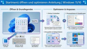 Startmenü öffnen und optimieren Anleitung | Windows 11/10