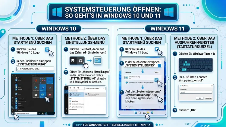 Systemsteuerung öffnen: So geht’s in Windows 10 und 11