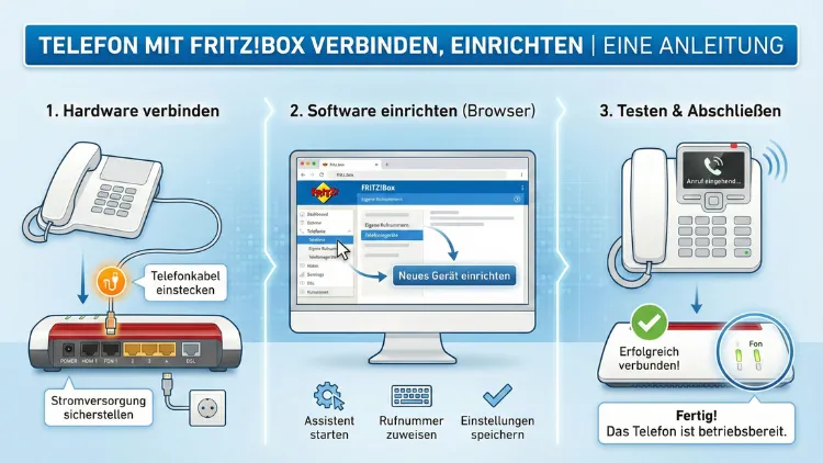 Telefon mit FritzBox verbinden, einrichten | Eine Anleitung