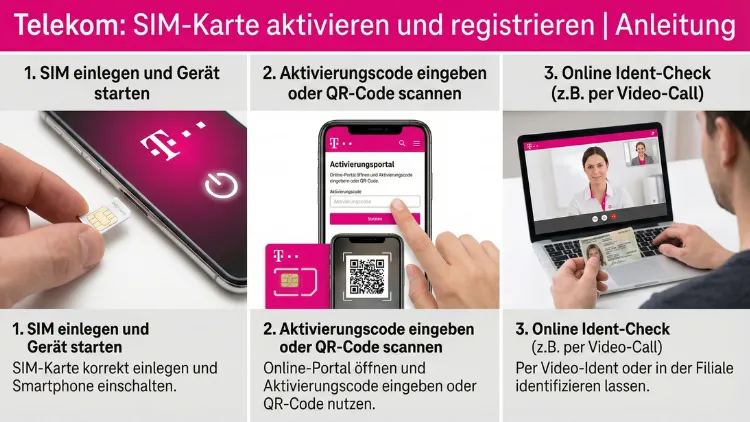 Telekom: SIM-Karte aktivieren und registrieren | Anleitung