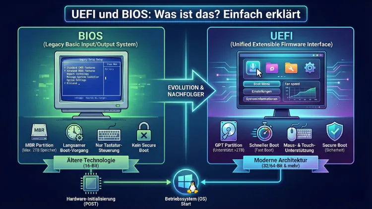 UEFI und BIOS: Was ist das? Einfach erklärt