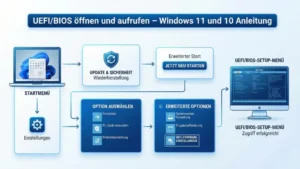 UEFI/BIOS öffnen und aufrufen – Windows 11 und 10 Anleitung