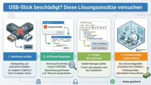 USB-Stick beschädigt? Diese Lösungen helfen