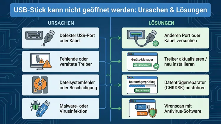 USB-Stick kann nicht geöffnet werden: Ursachen & Lösungen