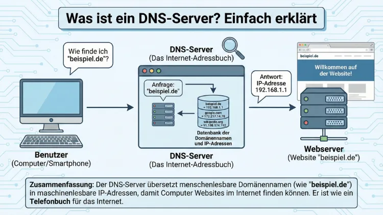 Was ist ein DNS-Server? Einfach erklärt