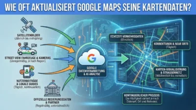 Wie oft aktualisiert Google Maps seine Kartendaten?