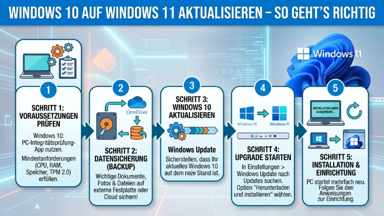 Windows 10 auf Windows 11 aktualisieren – So geht’s richtig