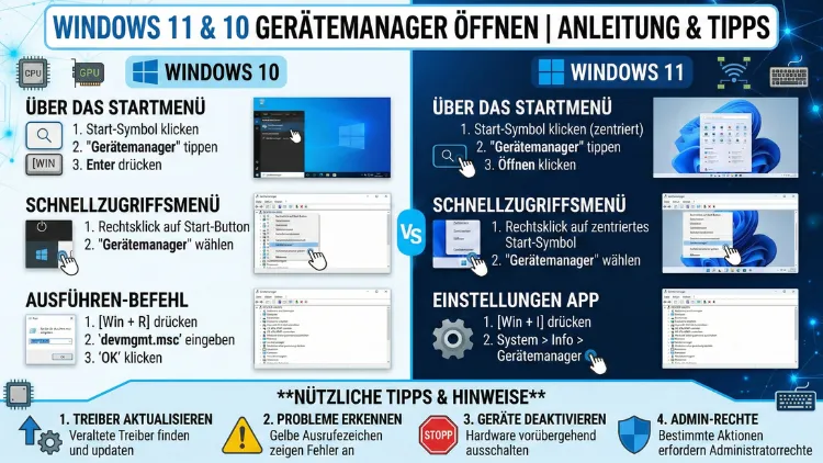 Windows 11/10: Gerätemanager öffnen – so geht’s einfach