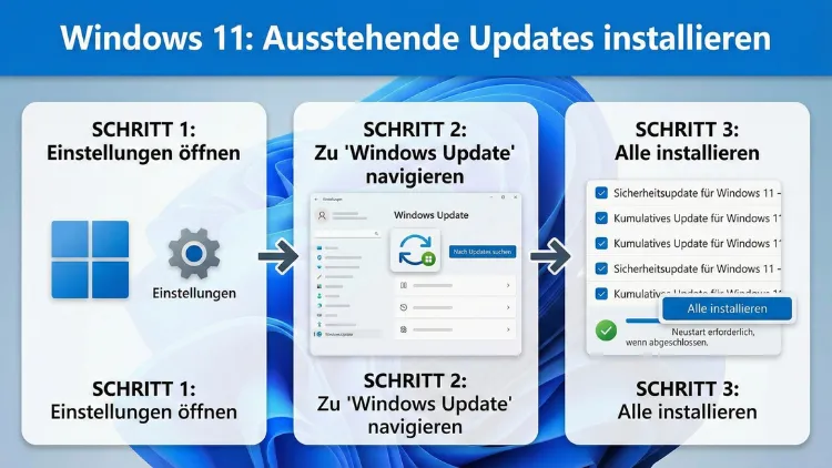 Windows 11: Ausstehende Updates installieren – so geht’s