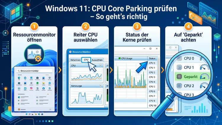 Windows 11: CPU Core Parking prüfen – So geht’s einfach