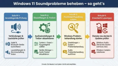 Windows 11 Soundprobleme beheben – so geht’s