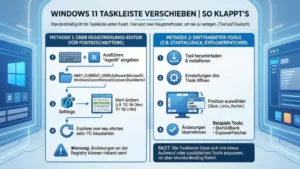 Windows 11 Taskleiste verschieben | So klappt’s