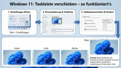 Windows 11: Taskleiste verschieben – so funktioniert’s