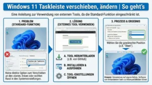 Windows 11 Taskleiste verschieben, ändern | So geht’s