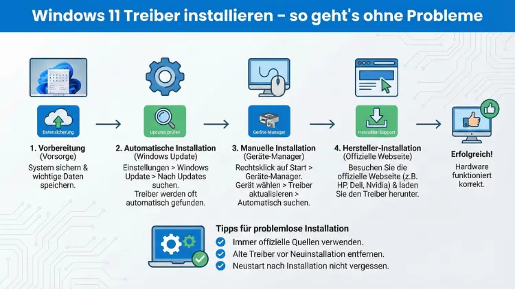 Windows 11 Treiber installieren – so geht’s ohne Probleme