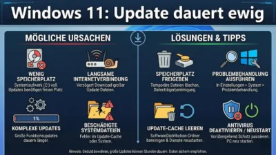 Windows 11: Update dauert ewig – was tun? | Anleitung
