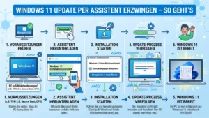 Windows 11 Update per Assistent erzwingen – So geht’s richtig