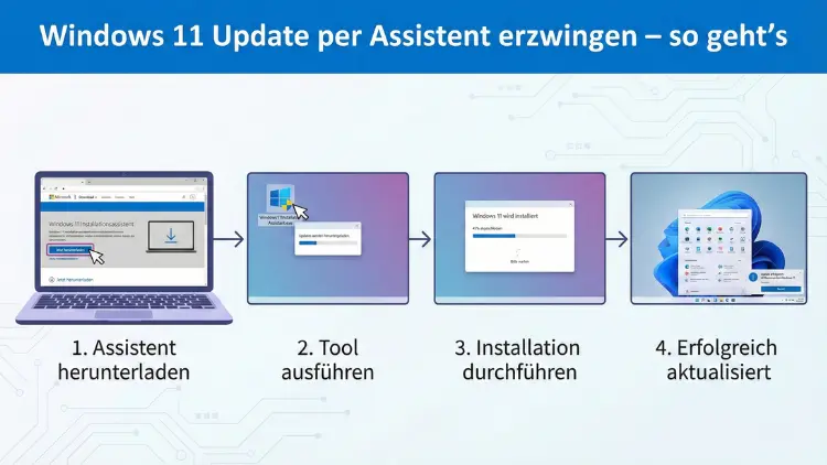Windows 11 Update per Assistent erzwingen – so geht’s