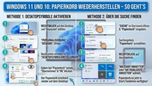 Windows 11 und 10 Papierkorb wiederherstellen | Einfache Anleitung