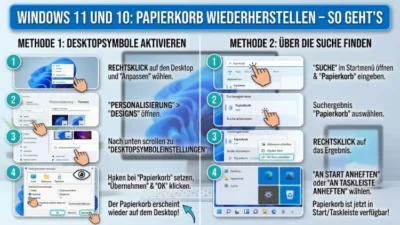 Windows 11 und 10 Papierkorb wiederherstellen | Einfache Anleitung