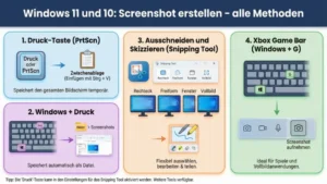 Windows 11 und 10: Screenshot erstellen – alle Methoden